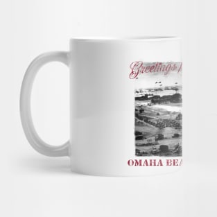 Greetings from Normandy - Omaha Beach Mug